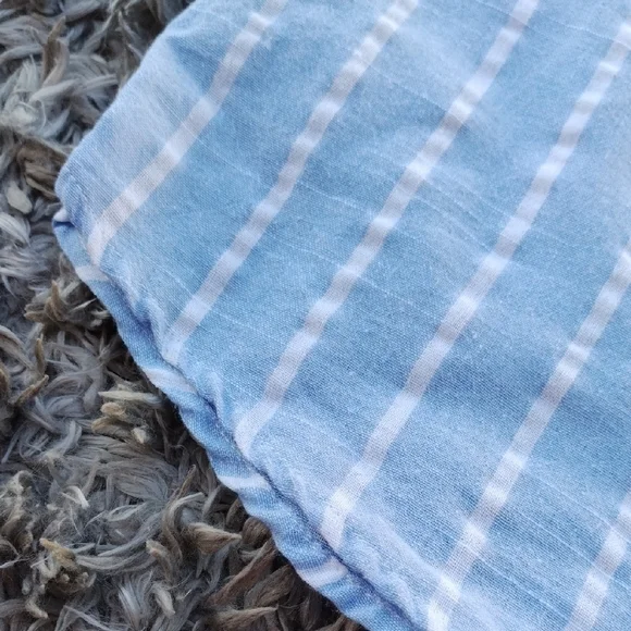 Yidarton Blue and White Striped Blouse - Picture 8 of 11